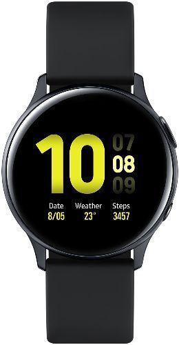 Samsung  Galaxy Watch Active2 - 4GB - Aqua Black-Aluminum-Fluoroelastomer Strap-Black - Bluetooth - 44mm - Black - Aluminum - Black - Fluoroelastomer Strap - Fluoroelastomer - Acceptable
