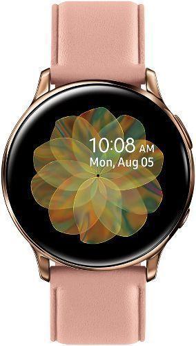 Samsung  Galaxy Watch Active2 - 4GB - Gold-Stainless Steel-Leather Strap-Pink - Bluetooth + LTE - 40mm - Gold - Stainless Steel - Pink - Leather Strap - Leather - Premium