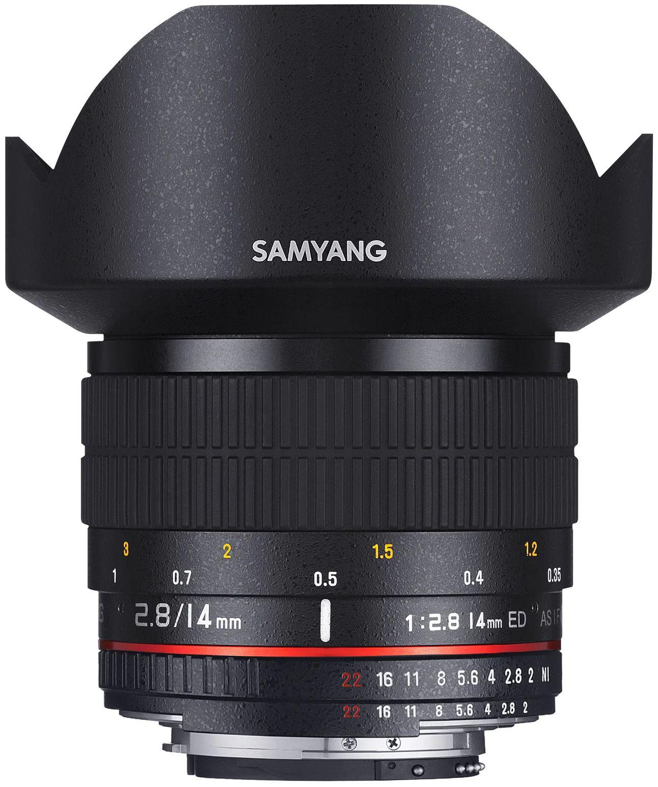 Samyang  14mm F2.8 ED AS IF UMC Lens for Canon EF - Black - Excellent