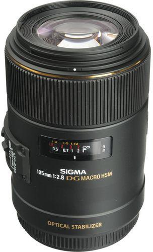 Sigma  105mm f/2.8 EX DG OS HSM Macro Lens for Nikon F - Black - Excellent