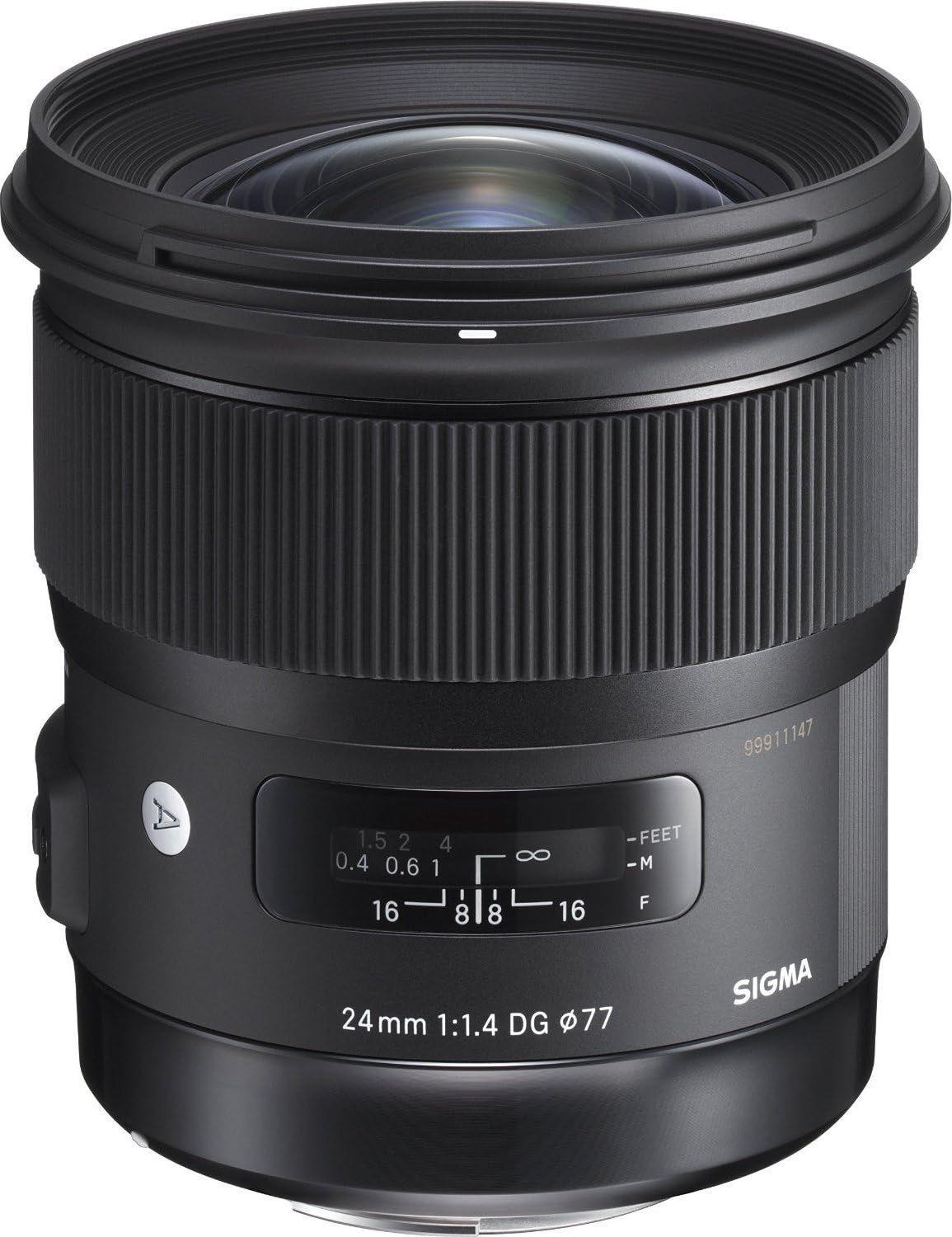 Sigma  24mm F1.4 DG HSM Art Lens for Canon EF - Black - Excellent