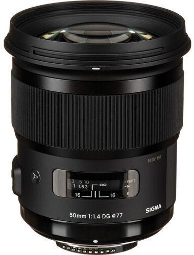 Sigma  50mm F1.4 DG HSM Art Lens for Nikon F - Black - Good