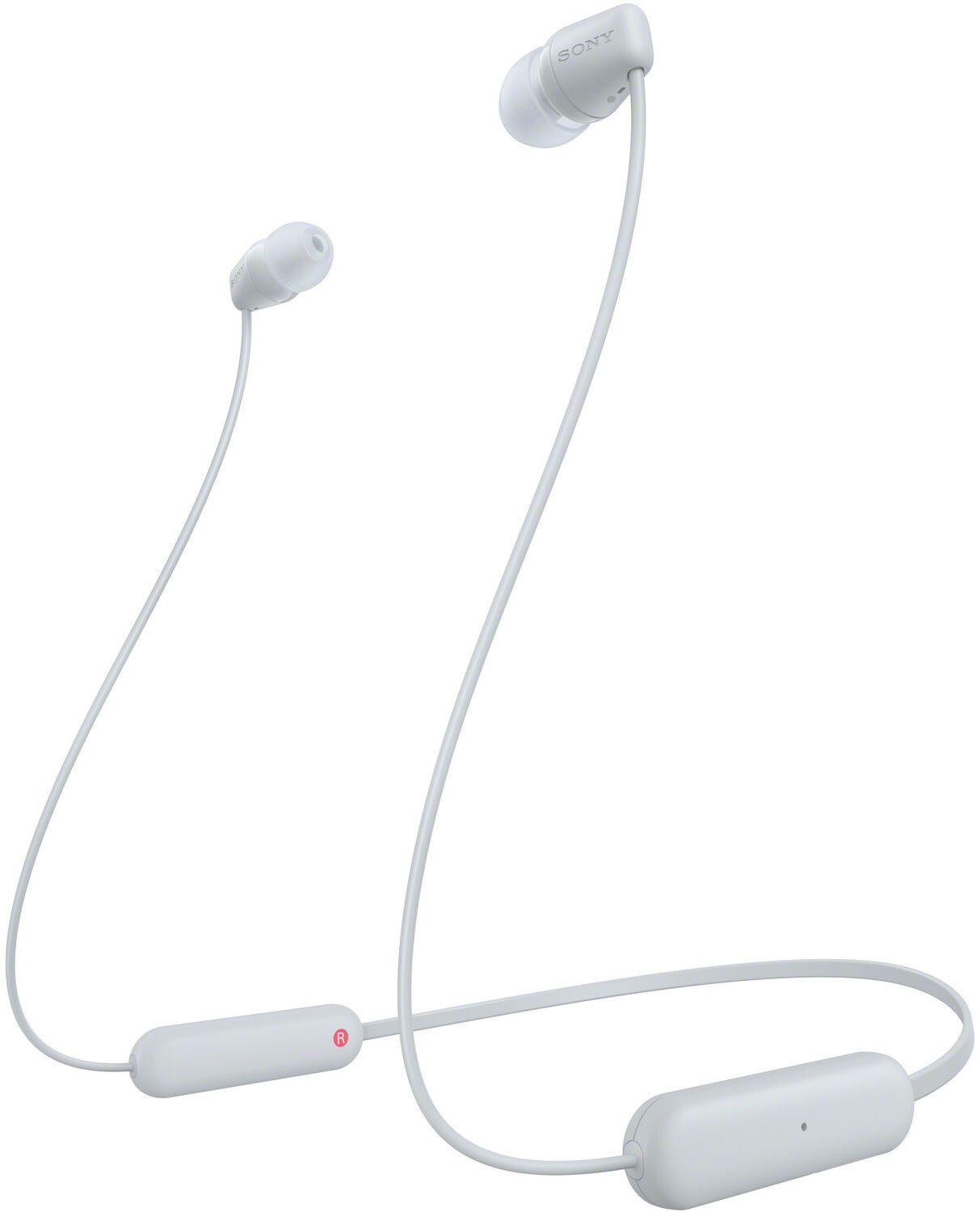 Sony  WI-C100 Wireless In-Ear Headphones - White - Brand New