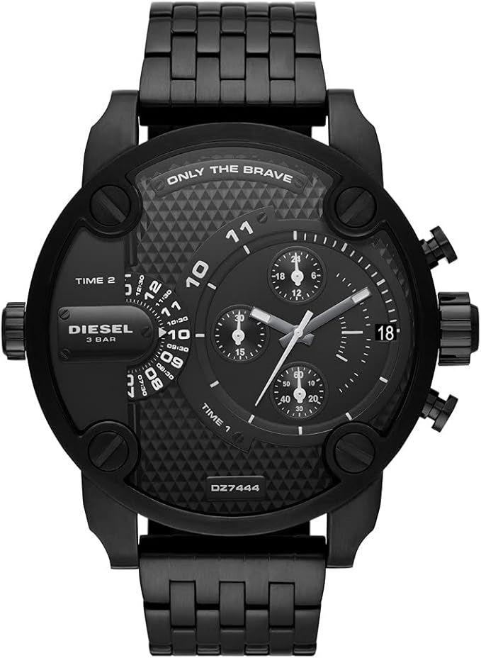 Diesel  Little Daddy Men's Stainless Steel Watch DZ7444 - Black - New With Tags